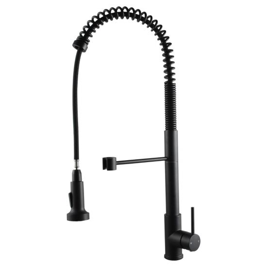 Tall Spring Black Pull Out Kitchen Mixer