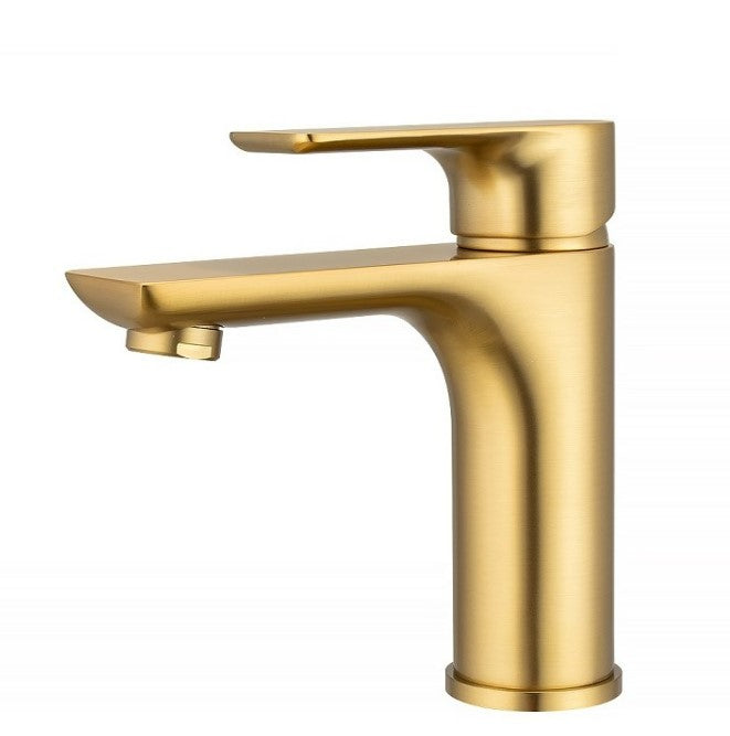 VOG Series Brushed Brass Basin Mixer