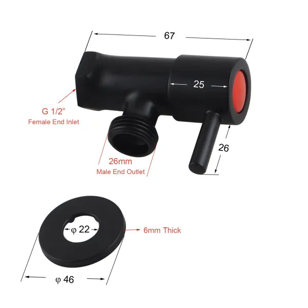 Pentro G 3/4" Washing Machine Taps SET