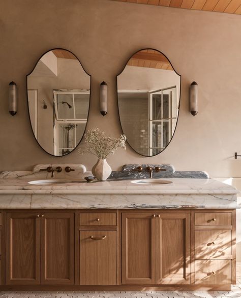 Arthur Custom Timber Basin Cabinet Marble counter