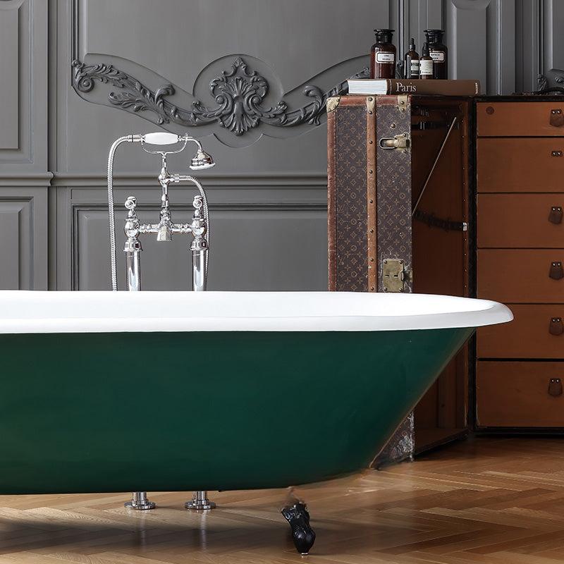 Tomasa Retro Cast Iron Chaise Longue Bathtub