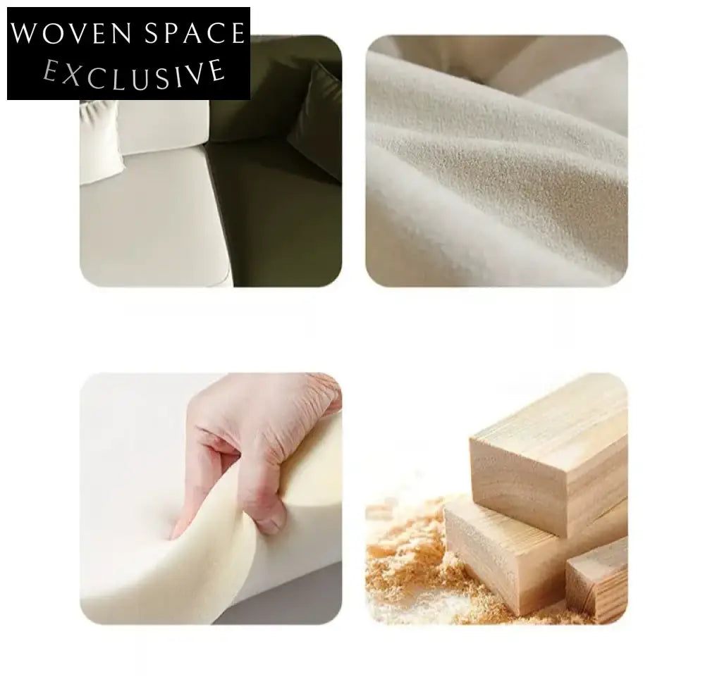 Abigail Modern Curved Sofa Coffee Table Combination