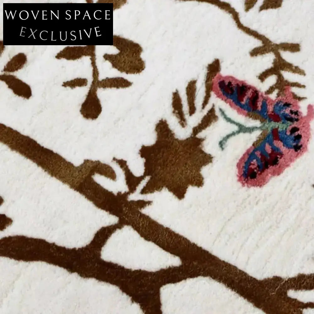 Abstract French Guofeng Custom Area Rug Modern Retro Polyester Decor