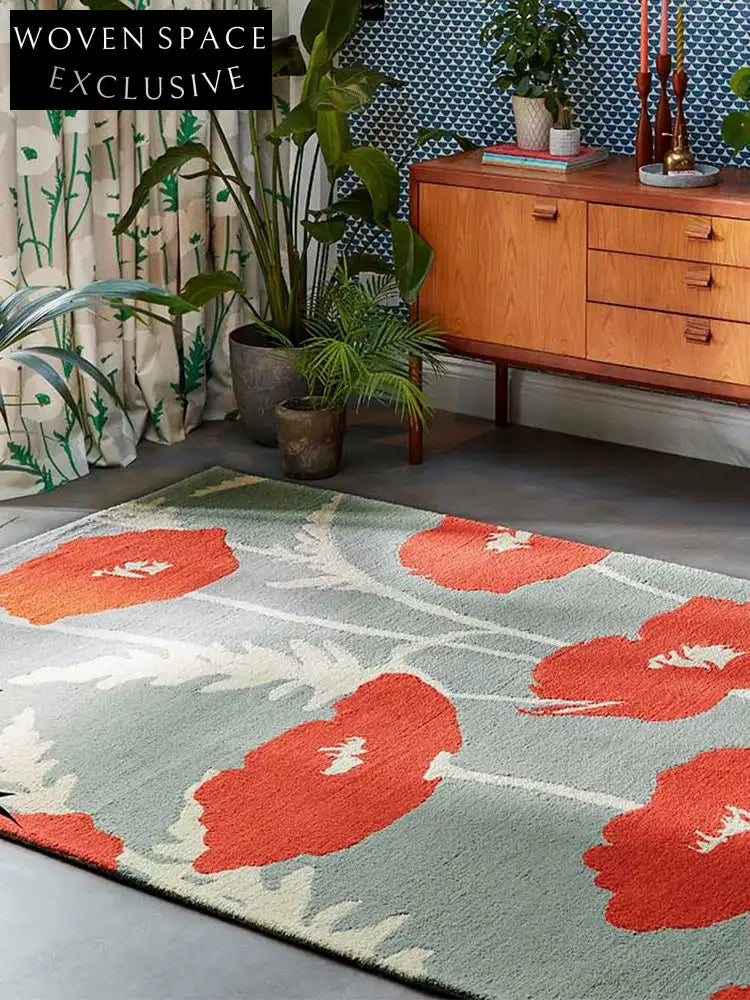 Abstract Geometric Polyester Area Rug for Modern Living Bedroom Decor