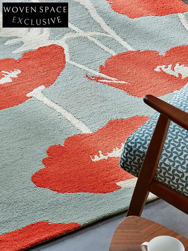 Abstract Geometric Polyester Area Rug for Modern Living Bedroom Decor