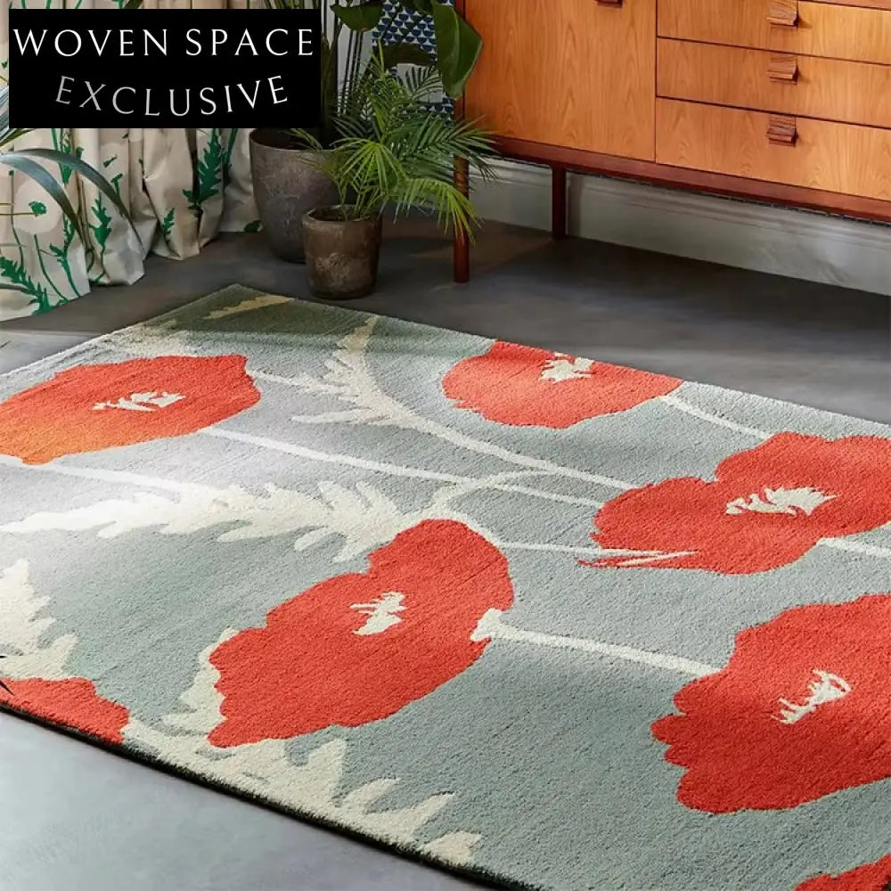 Abstract Geometric Polyester Area Rug for Modern Living Bedroom Decor