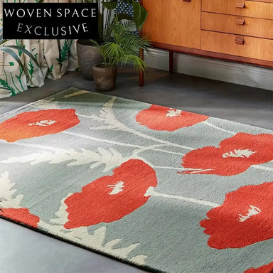 Abstract Geometric Polyester Area Rug for Modern Living Bedroom Decor