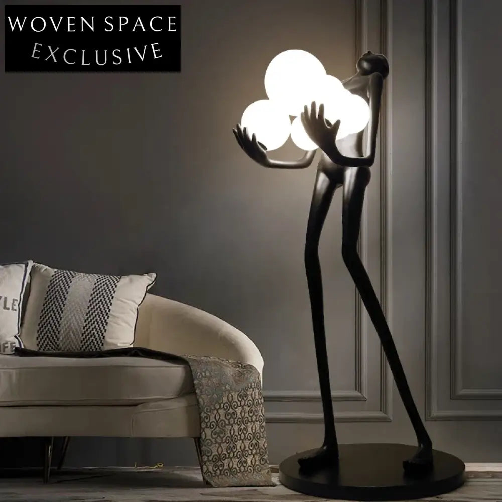 Abstract Human Body Artistic Floor Lamp Sculpture for Modern Home Decor Lamp