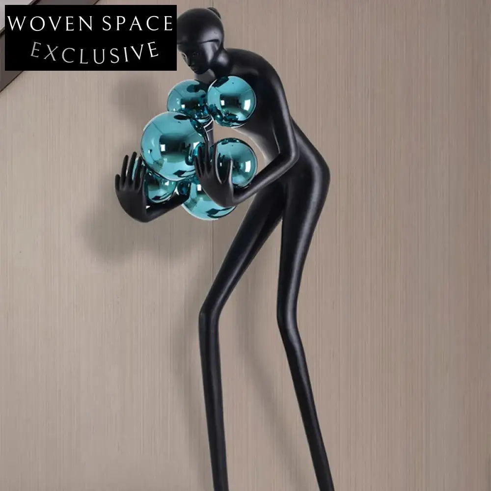 Abstract Human Body Sculpture Floor Lamp, Creative Modern Art Decoration Standing Lamp