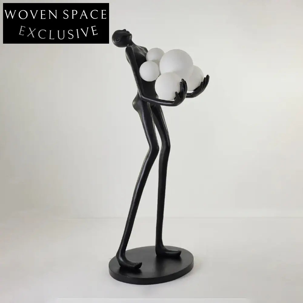 Abstract Human Body Sculpture Floor Lamp, Creative Modern Art Decoration Standing Lamp