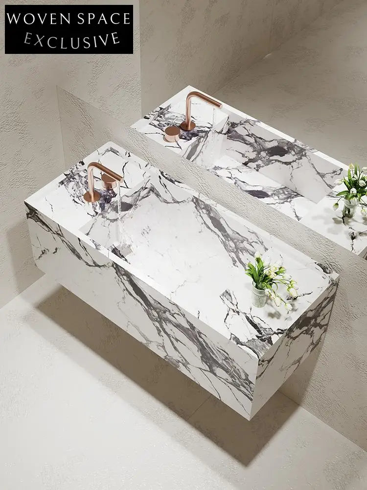 Ace Antique Oak Elm Wall-Mounted Sink