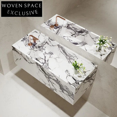 Ace Antique Oak Elm Wall-Mounted Sink