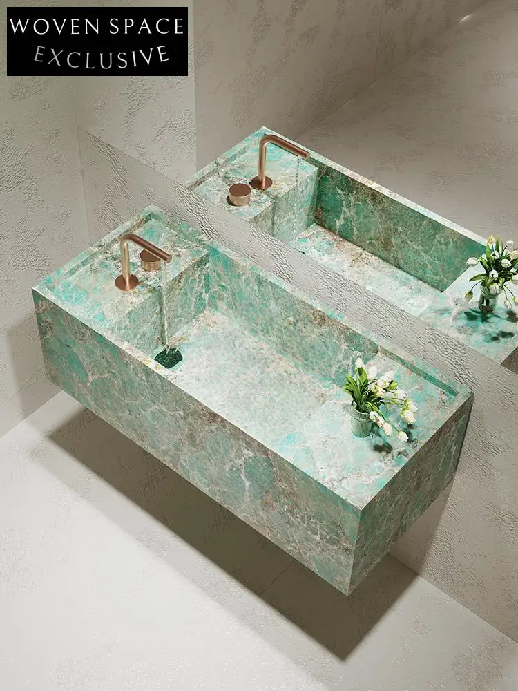 Ace Antique Oak Elm Wall-Mounted Sink