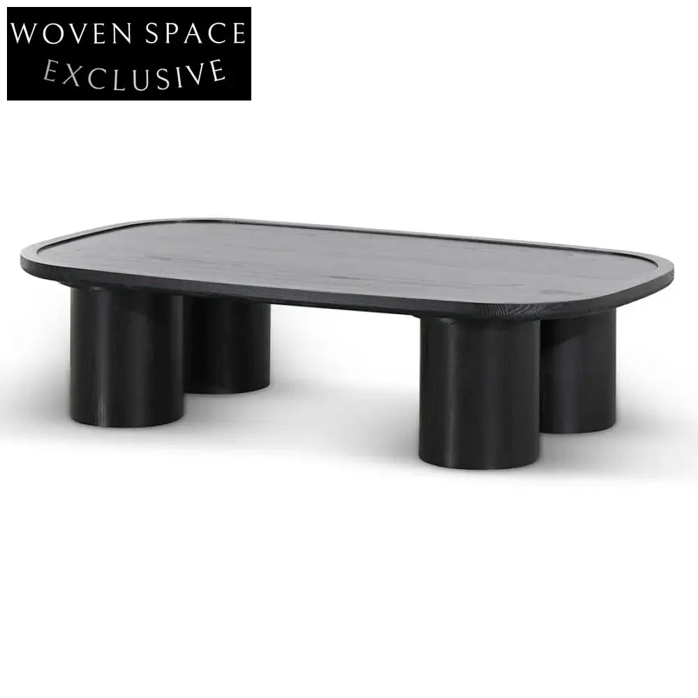 Adam 1.4m Coffee Table - Full Black