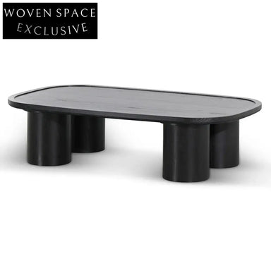 Adam 1.4m Coffee Table - Full Black