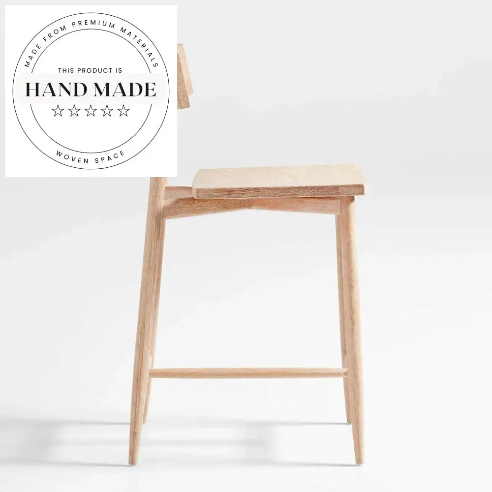 Adjustable Eco-Friendly Durable Modern Wooden Counter Bar Stool for Kitchen