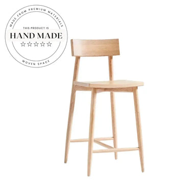 Adjustable Eco-Friendly Durable Modern Wooden Counter Bar Stool for Kitchen