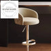 Adjustable Leather Swivel Metal Modern Design Counter Height Bar Stool