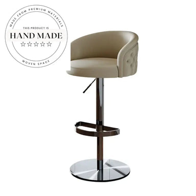 Adjustable Leather Swivel Metal Modern Design Counter Height Bar Stool