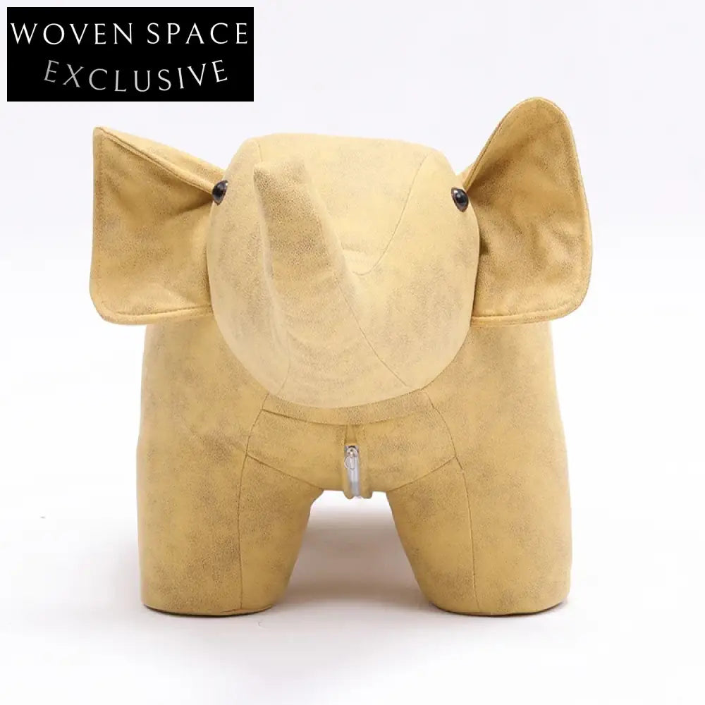 Adorable Elephant Animal Kids Fabric Foot Stool & Play Chair
