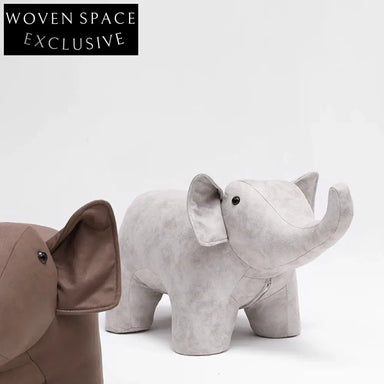Adorable Elephant Animal Kids Fabric Foot Stool & Play Chair