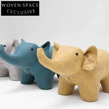 Adorable Elephant Animal Kids Fabric Foot Stool & Play Chair