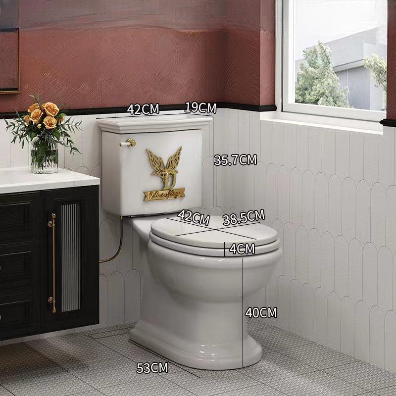 Isotta Retro Floor-Standing Split Toilet, Wabi-Sabi Style Silent Design