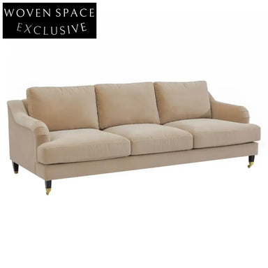 Aerin 3 Seater Sofa - Taupe Velvet