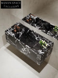 Agastya Ice Silk Blue Jade Wall-Mounted Sink