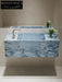 Agastya Ice Silk Blue Jade Wall-Mounted Sink
