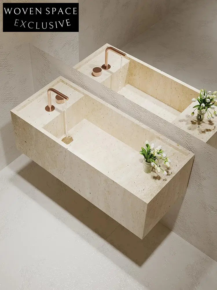 Agastya Ice Silk Blue Jade Wall-Mounted Sink