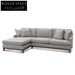 Alana 3 Seater Left Chaise Fabric Sofa - Grey Chaise Sofa