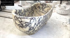 Alarico Calacatta Viola Marble Bathtub – Hand-Carved Luxury Design