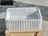 Albane Carrara Marble Sink with Ribbed Sides