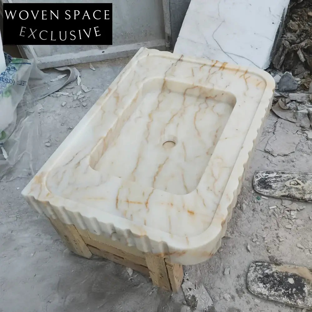 Alessandro Calacatta Gold Marble Sink