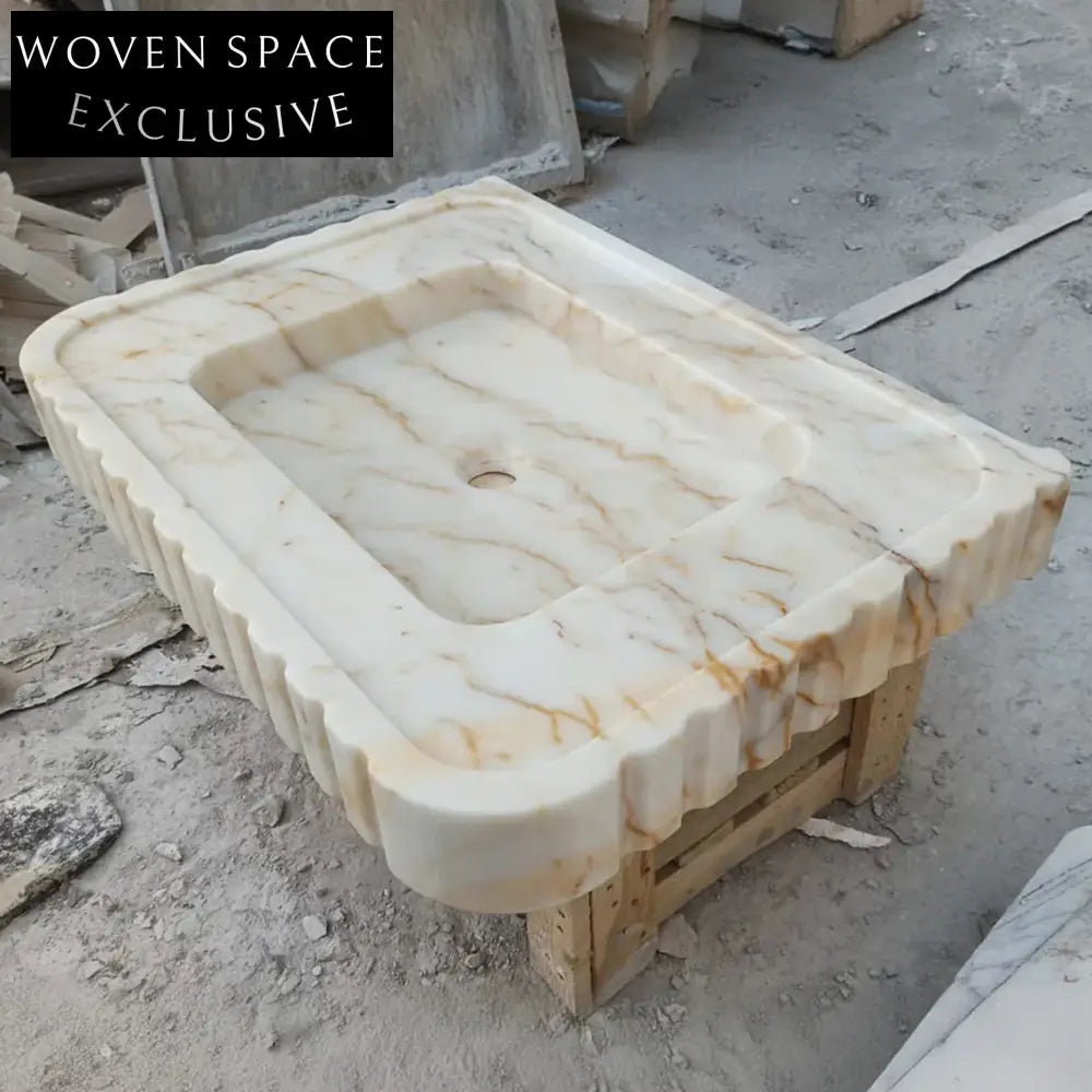 Alessandro Calacatta Gold Marble Sink