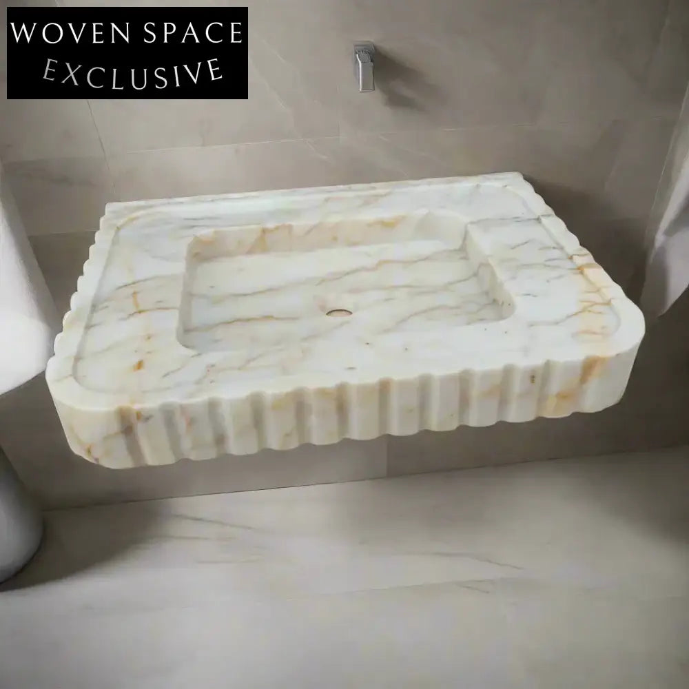 Alessandro Calacatta Gold Marble Sink