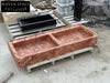 Alessandro Red Travertine Marble Sink Trendy Bathroom Vanity Basin