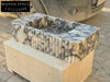 Alessio marble sink ribbed Wash basin