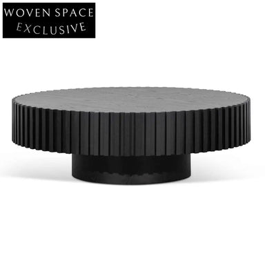CCF6453-CN Oak Round Coffee Table - Black