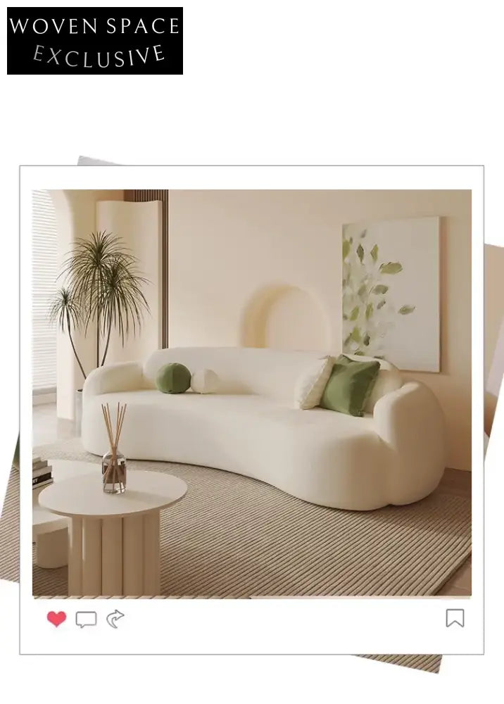 Alfred Designer Cream Sofa for Office Lounge