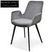 Alice Dark Grey Velvet Dining Chair - (Set of 2) Dining Chairs