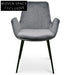 Alice Dark Grey Velvet Dining Chair - (Set of 2) Dining Chairs