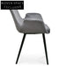 Alice Dark Grey Velvet Dining Chair - (Set of 2) Dining Chairs