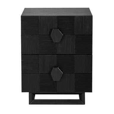 alton black side table