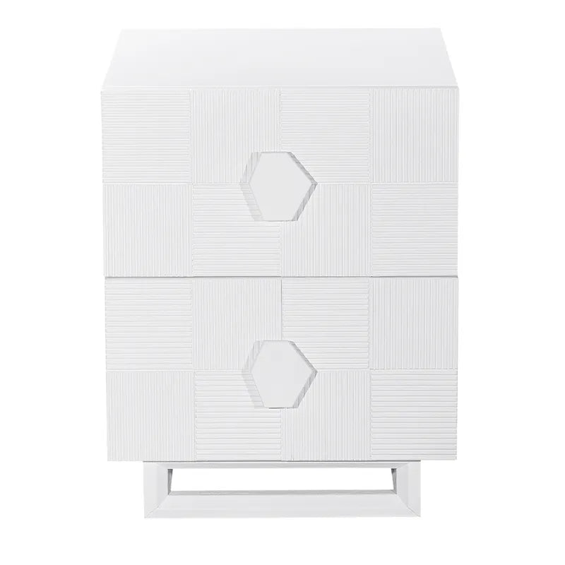 alton white bedside table