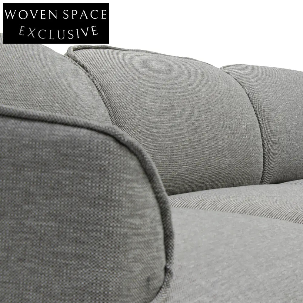 Alvaro Left Return Modular Fabric Corner Sofa - Graphite Grey Sofas