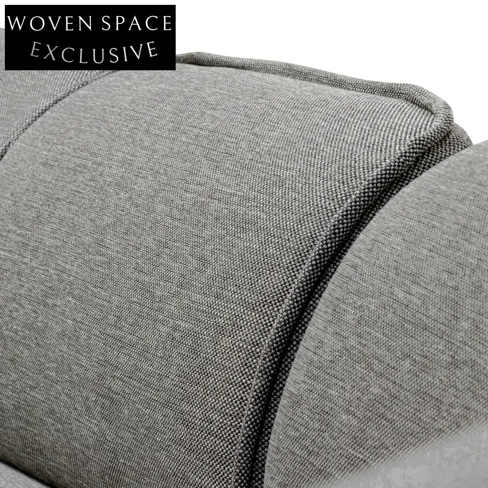 Alvaro Left Return Modular Fabric Corner Sofa - Graphite Grey Sofas