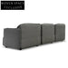 Alvaro Right Return Modular Fabric Corner Sofa - Graphite Grey Sofas