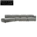 Alvaro Right Return Modular Fabric Corner Sofa - Graphite Grey Sofas